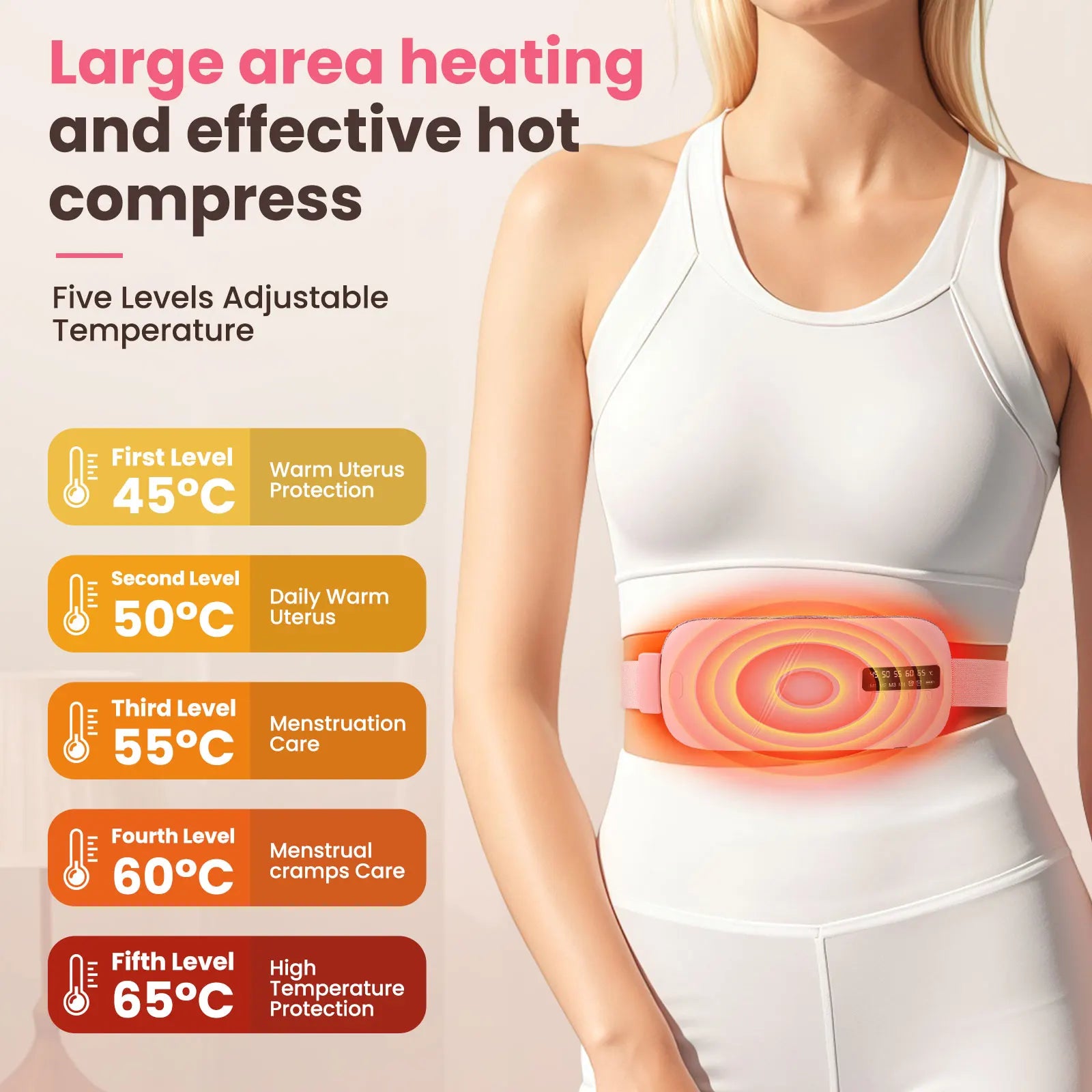 PinkRelief Heating Pad – Menstrual Pain Relief Belt